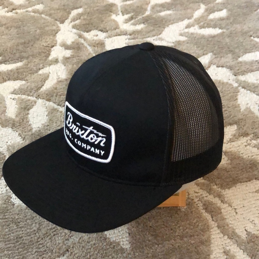 Black mens fit Brixton SnapBack